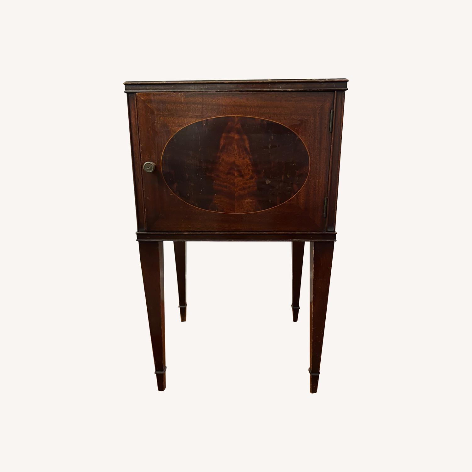 2 Matching Solid Wood Vintage Night Tables AptDeco