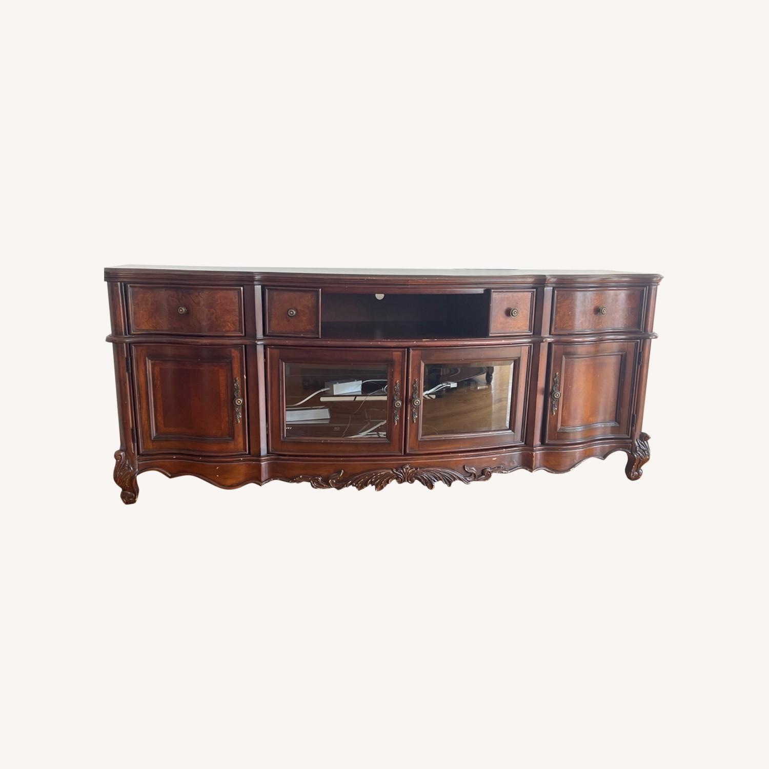 Raymour & Flanigan Wood TV Console - image-0