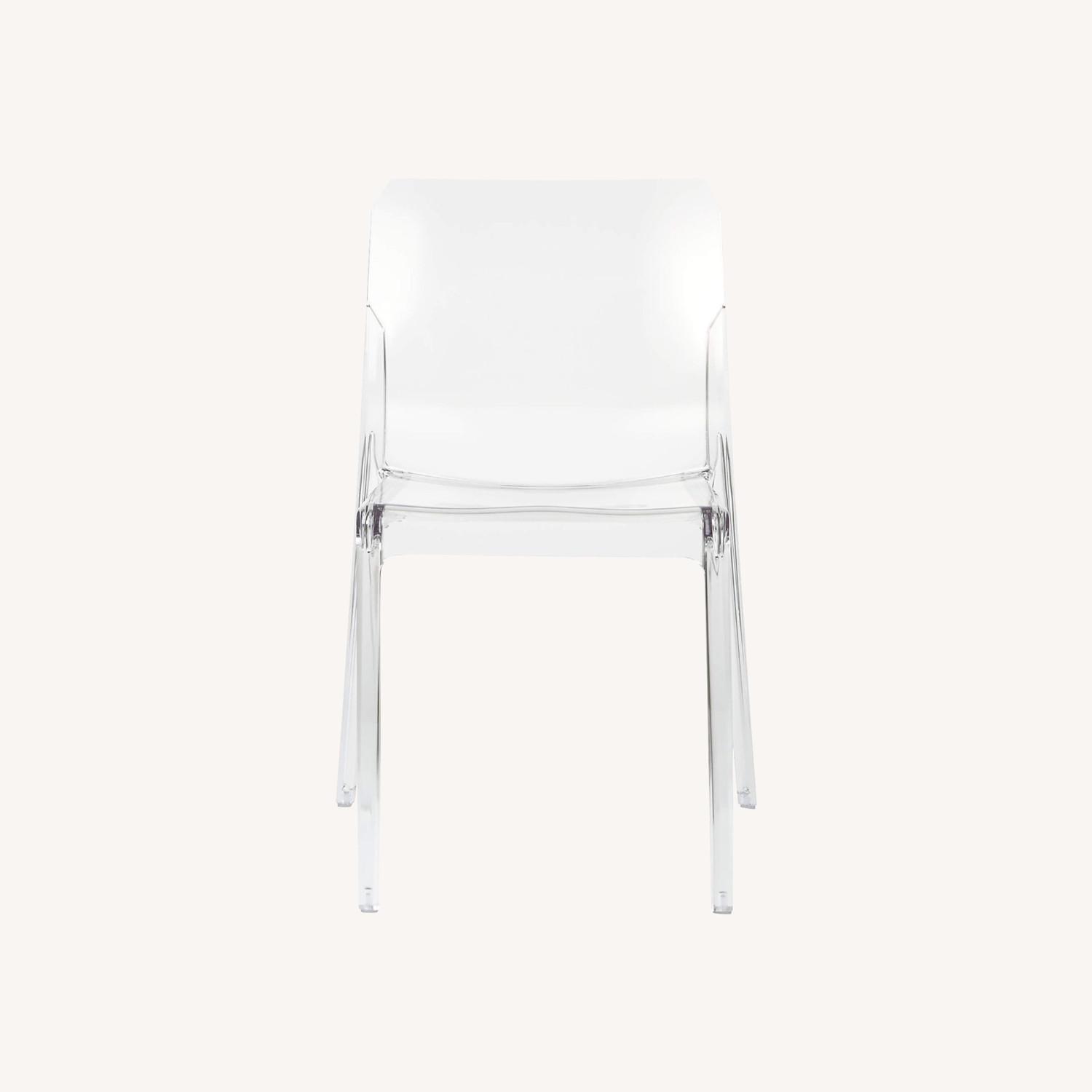 CB2 Lucite Chair AptDeco