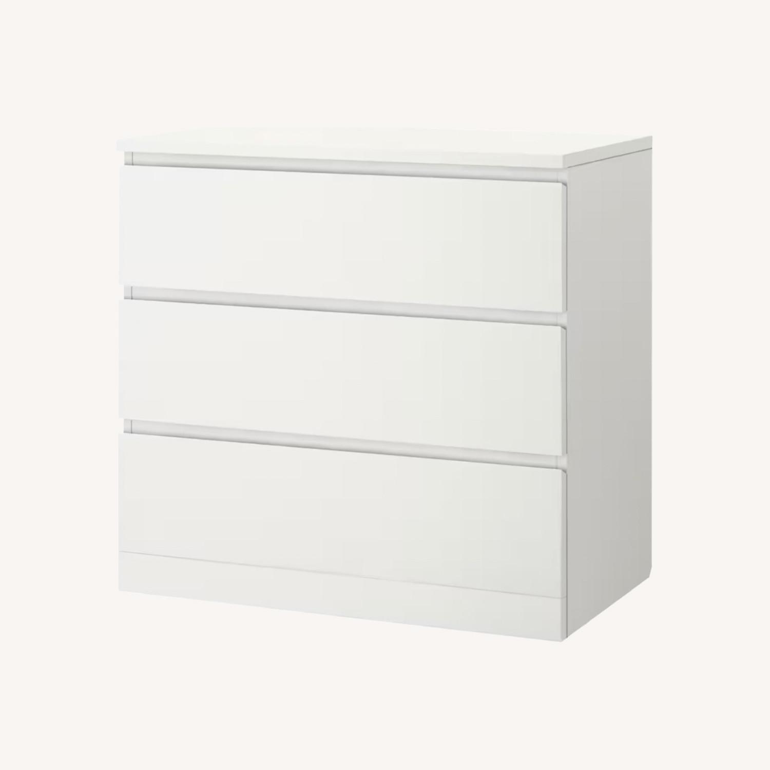 IKEA MALM 3drawer Chest, White AptDeco
