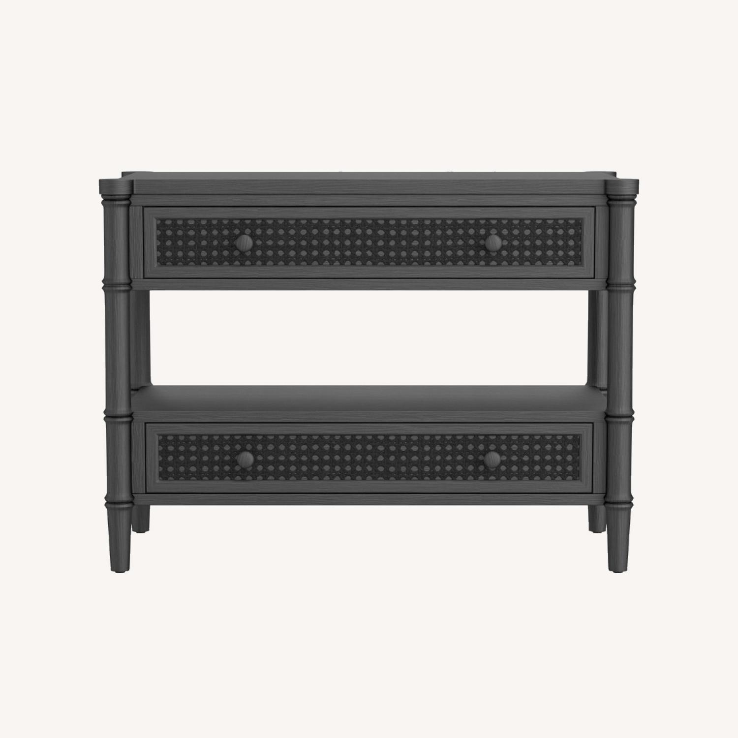 Williams Sonoma Cane Nightstand - image-0