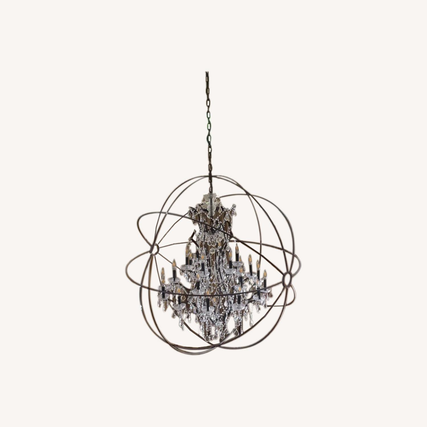 Restoration Hardware Large Globe Chandelier AptDeco