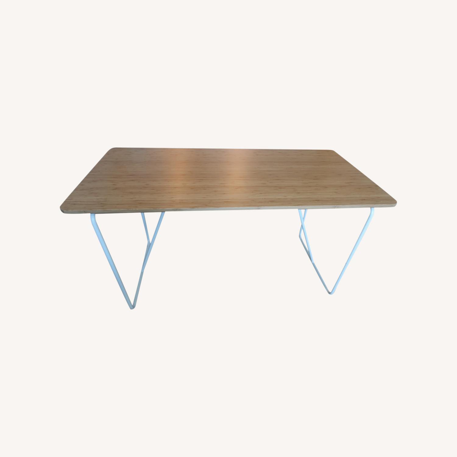 IKEA Vraryd Table, White Bamboo - image-0
