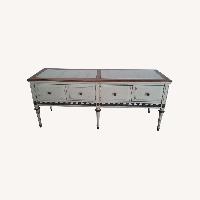 Traditional Italian Marble & Bronze Buffet