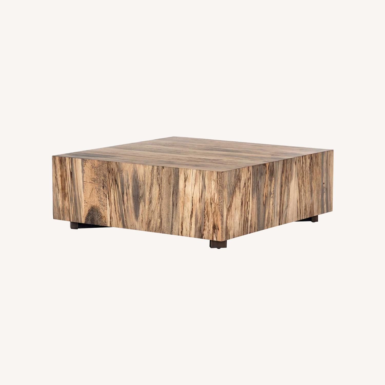 Pottery Barn Terri Square Cube Coffee Table AptDeco