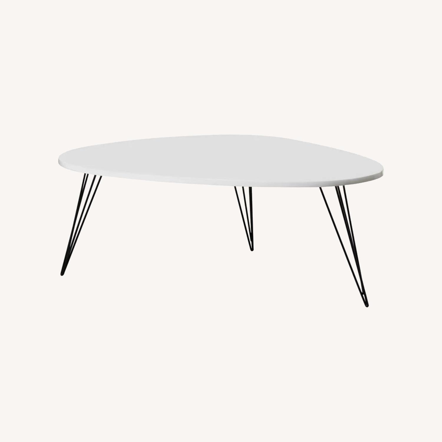 Wayfair White Modern Coffee Table - AptDeco