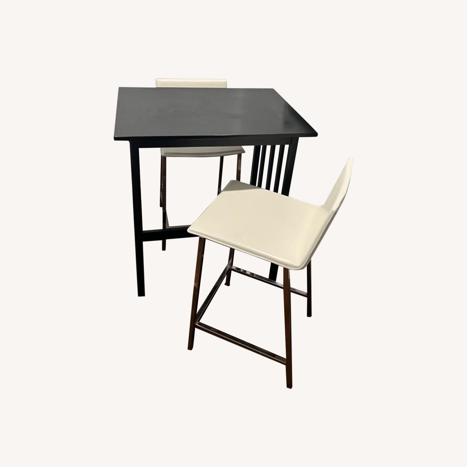 CB2 Counter Height Stools and Table AptDeco