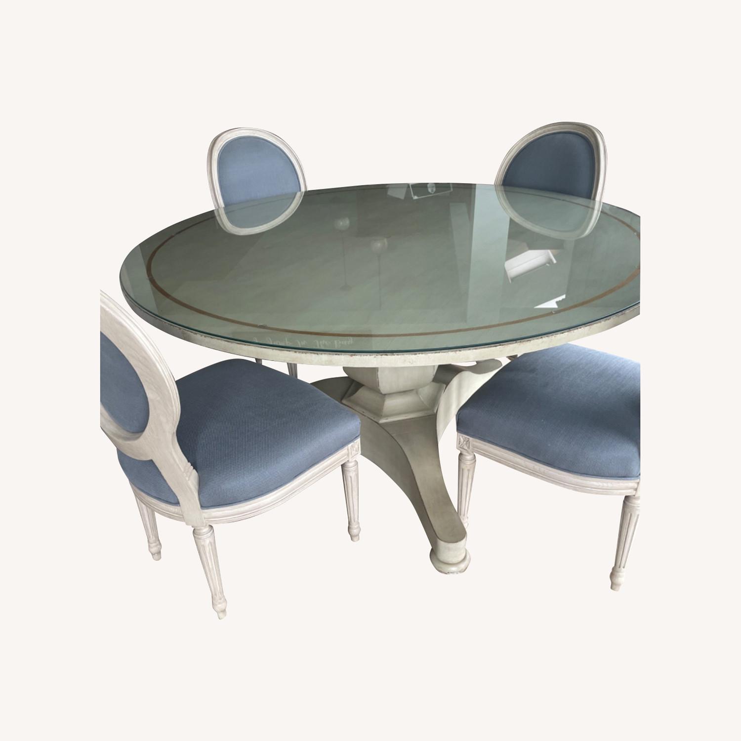 Continental Dining Table - 60" Antique Grey - image-3