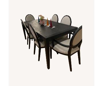 Restoration Hardware Black Dining Table - AptDeco