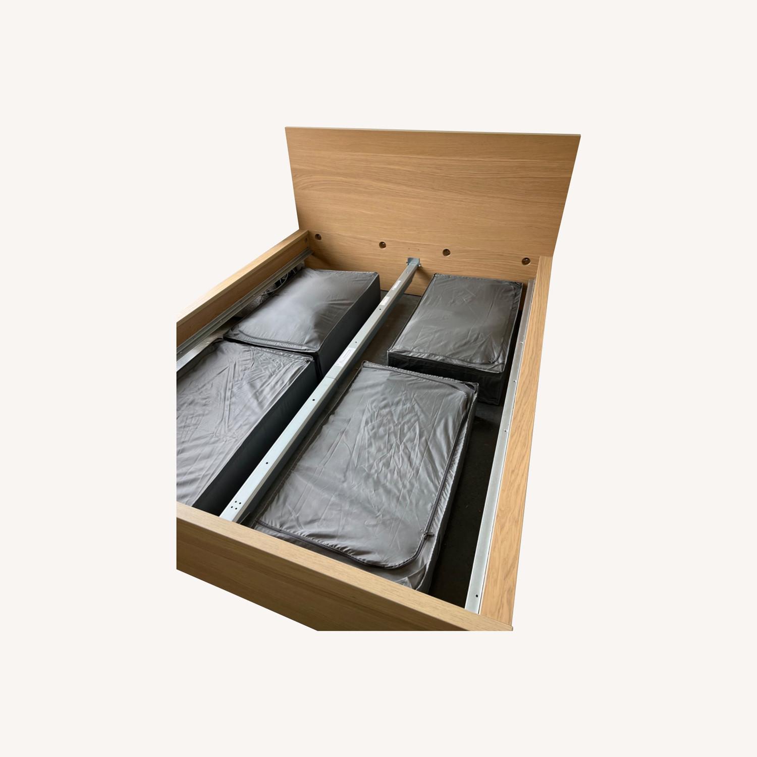 IKEA Malm Queen Bed w Upgraded Adjustable Slats AptDeco