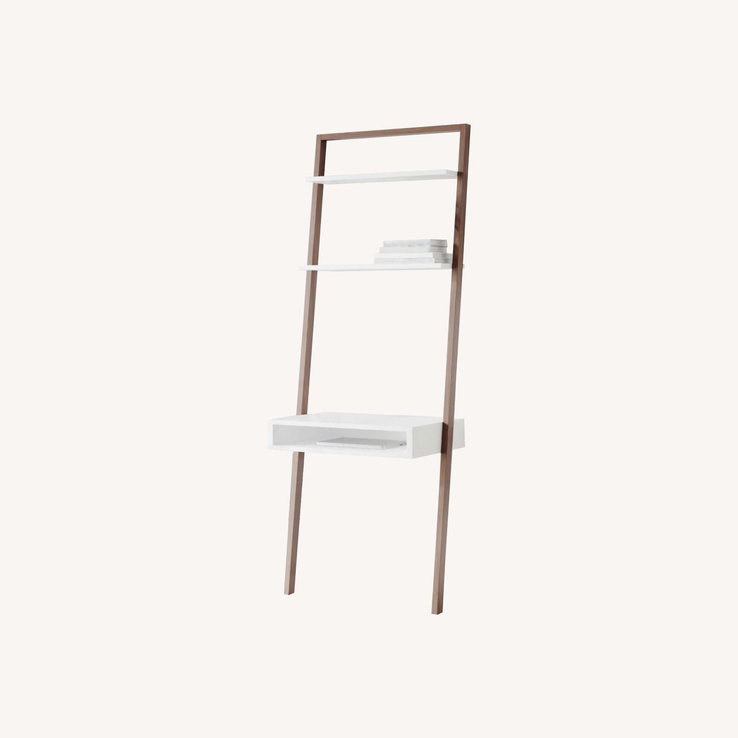 West Elm Ladder Shelf Desk - image-0