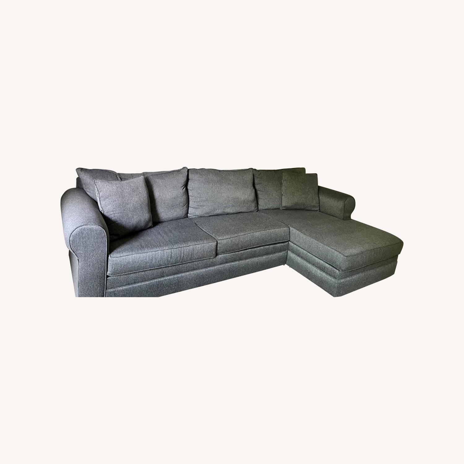 Dark Grey Sectional Sofa - image-0