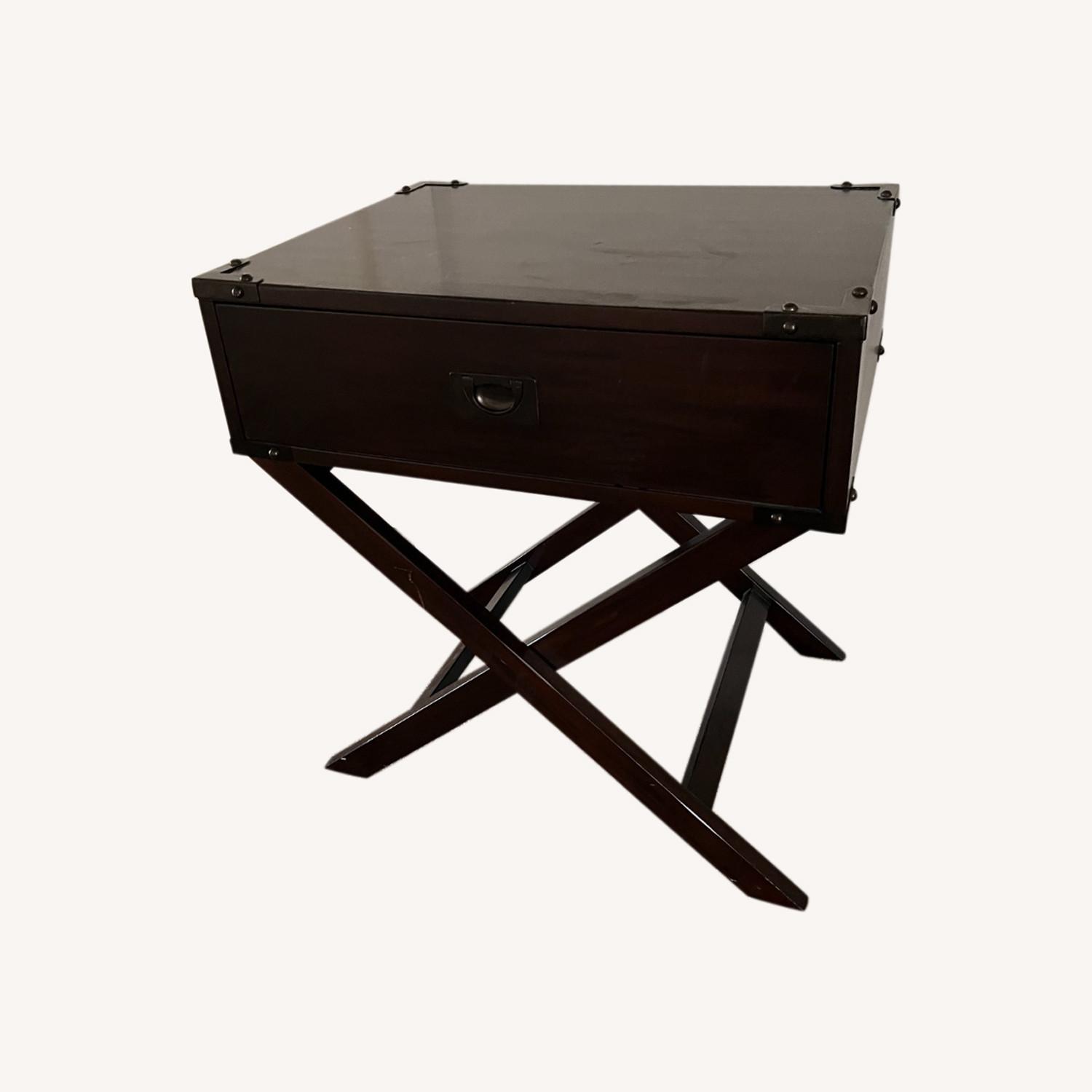 Pottery Barn Devon Bedside Tables, Mahogany AptDeco