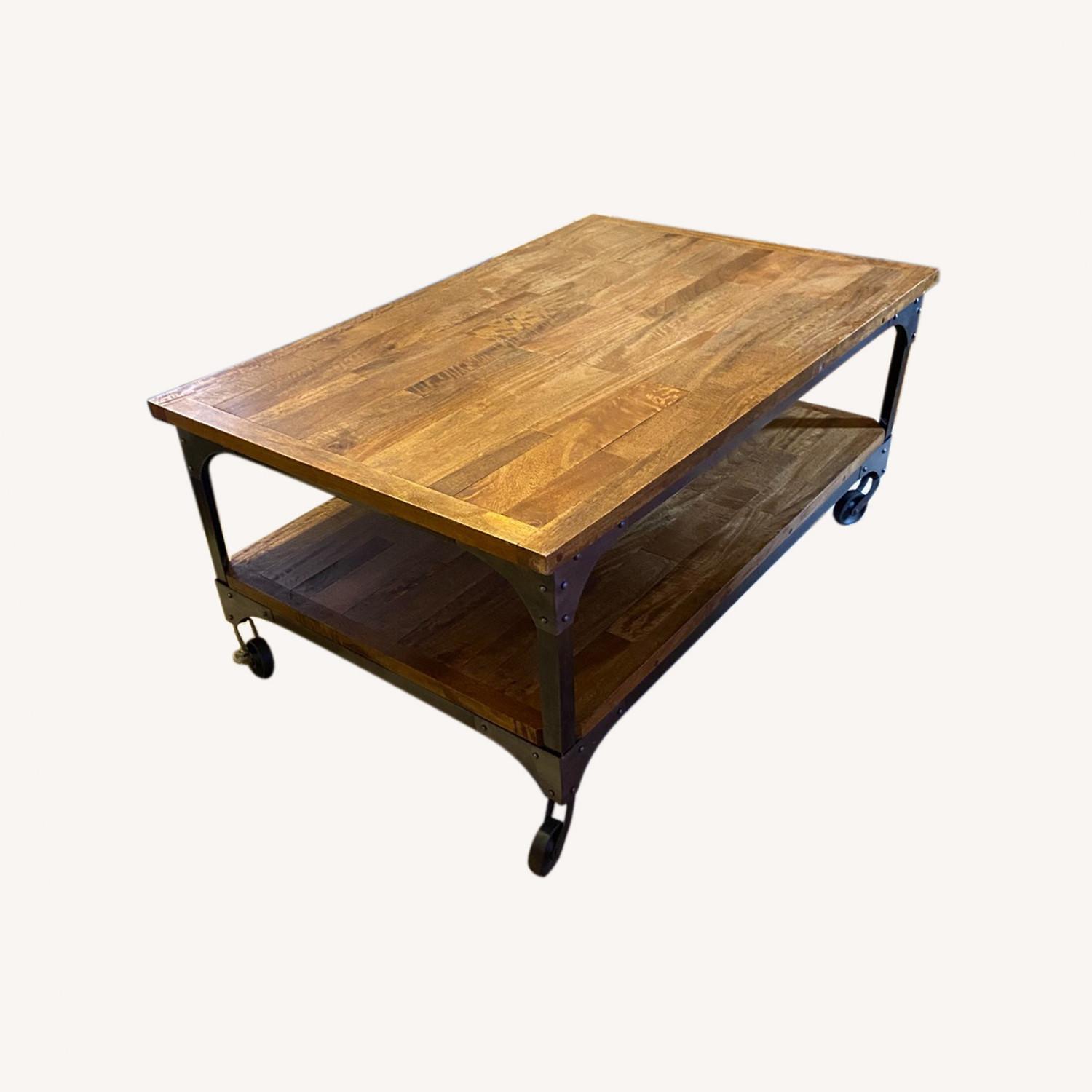 World Market Aiden Industrial Coffee Table AptDeco
