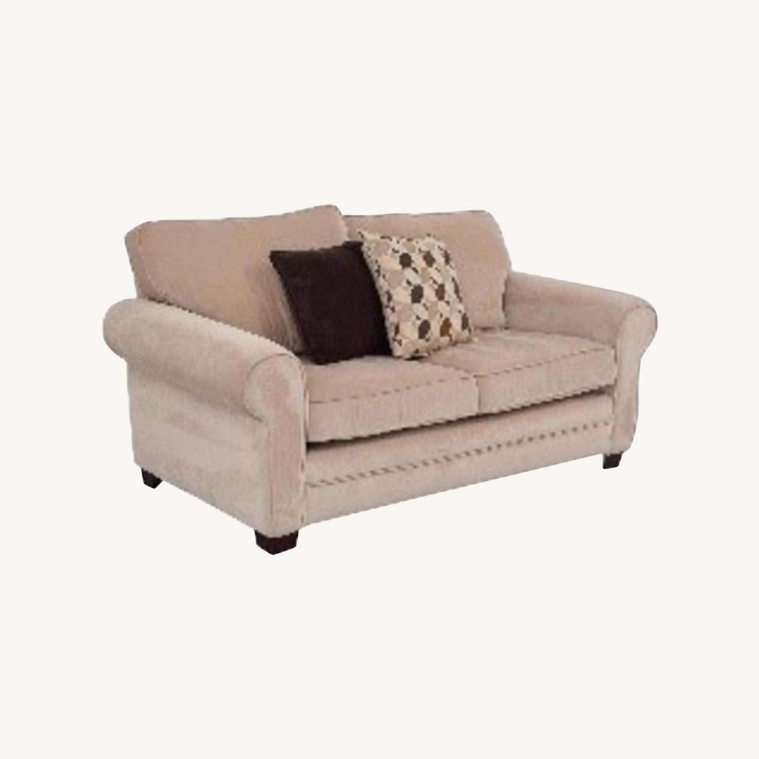 Maggie 72 roll-arm 2-cushion Loveseat - image-0