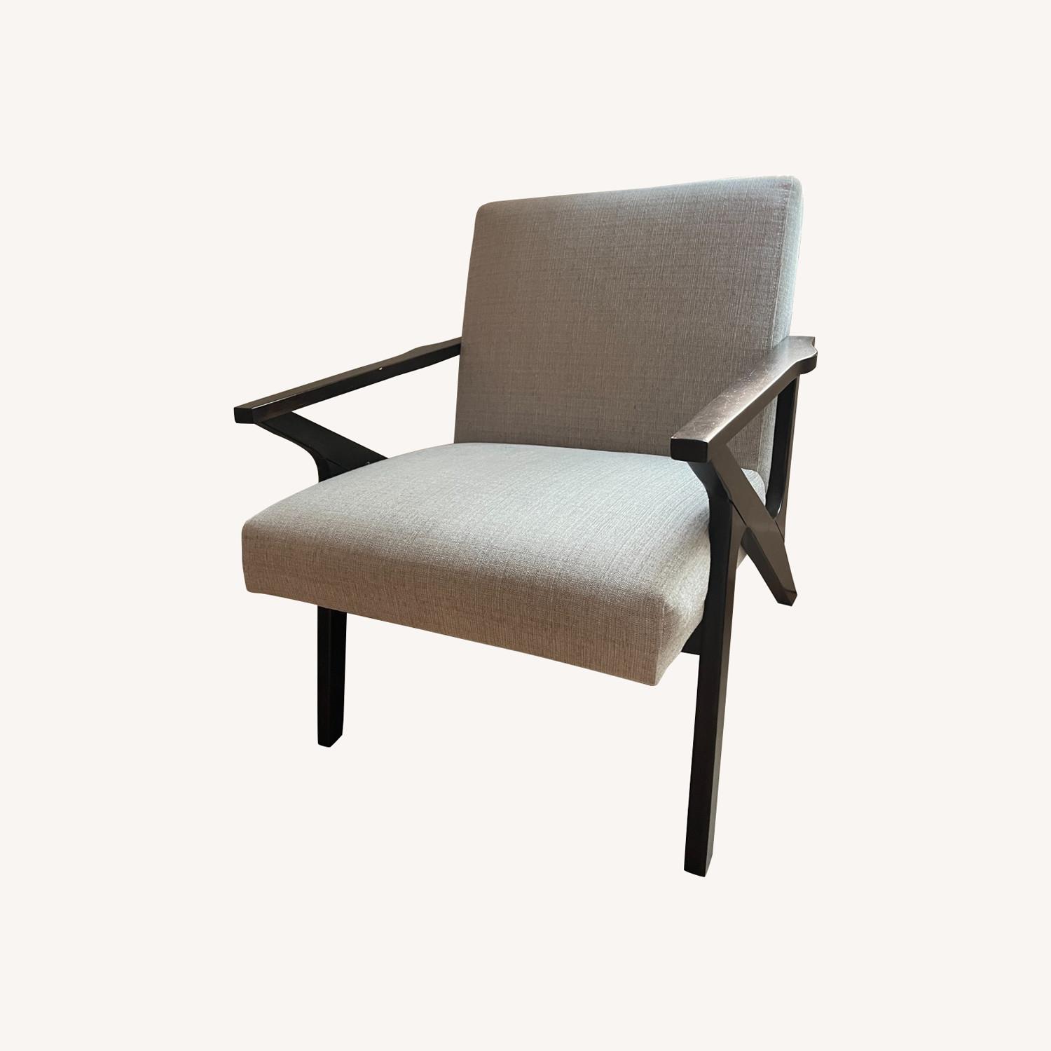 Houzz Mid Century Modern Wood Armchair - image-0