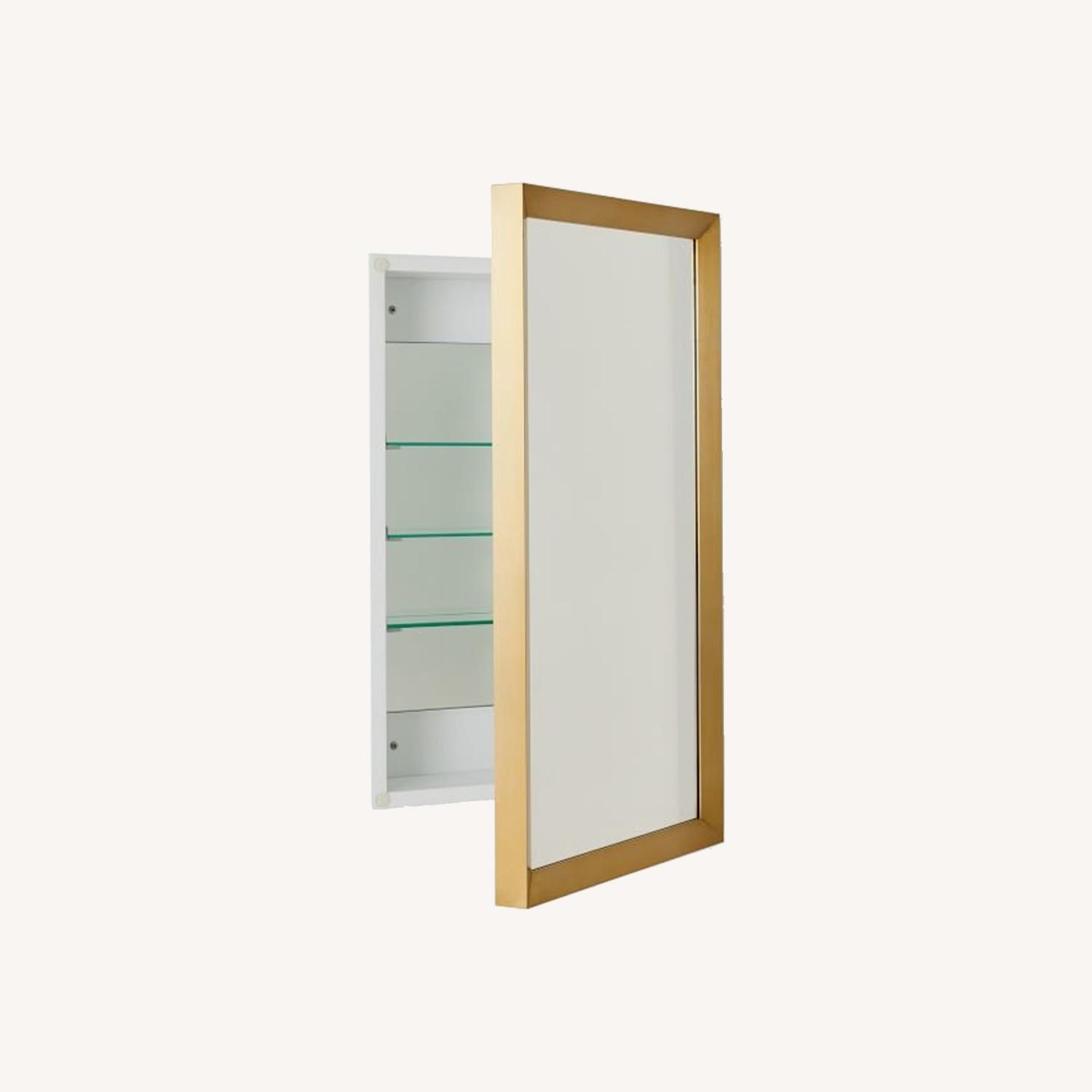 West Elm Gold Metal Frame Medicine AptDeco
