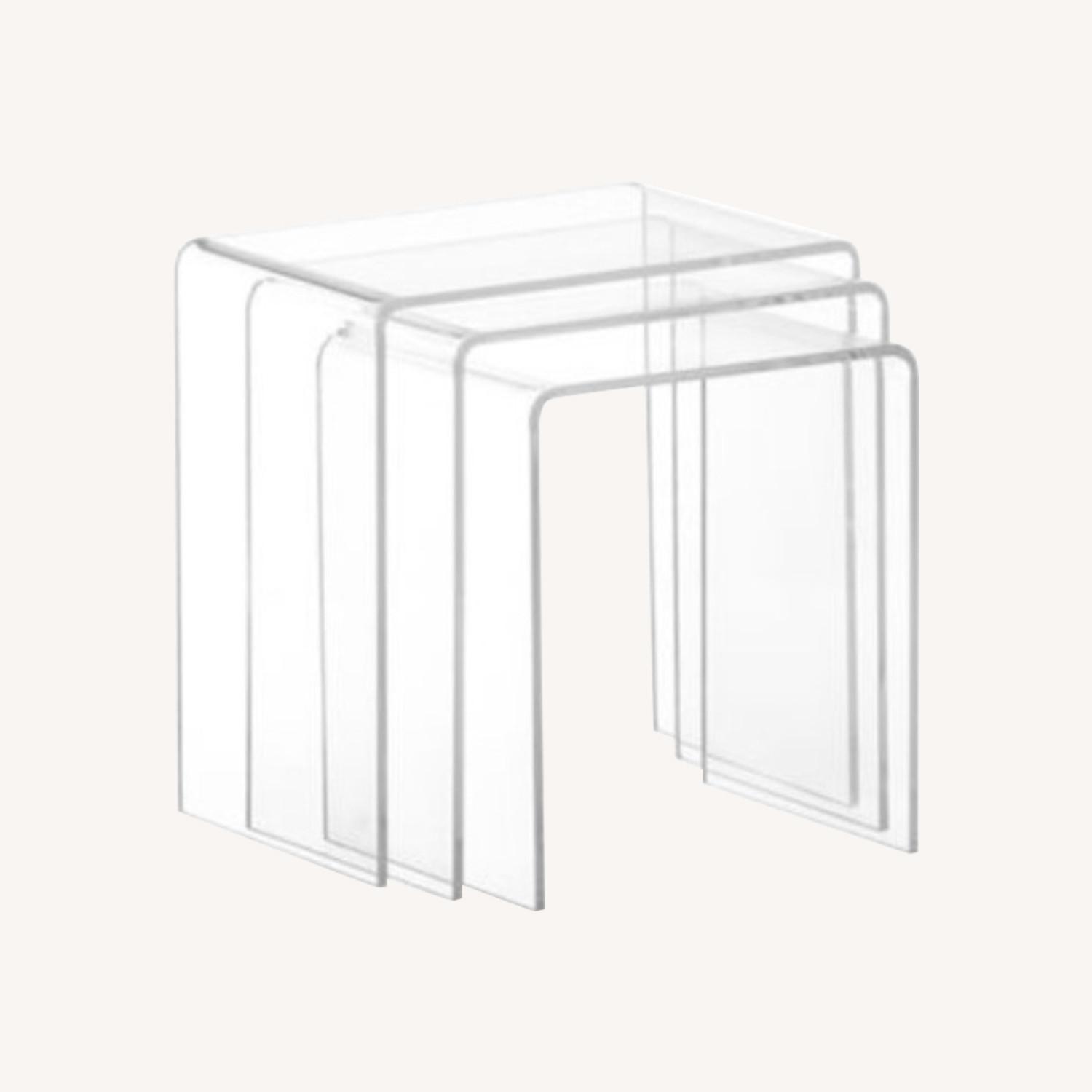 CB2 Acrylic Nesting Tables - image-0