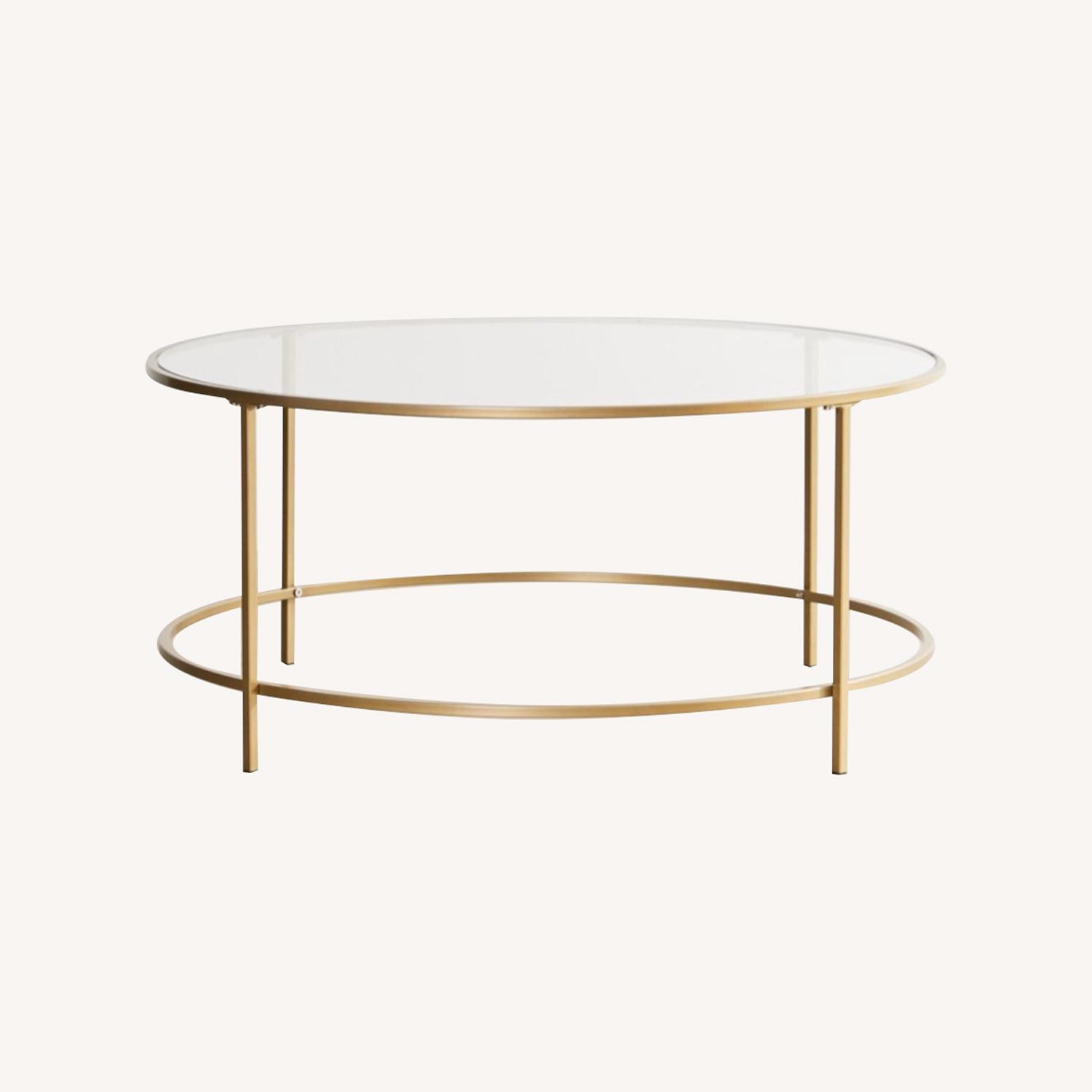 Urban Outfitters Clare Table in Gold AptDeco