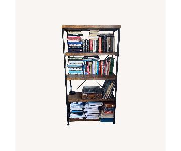 5 Tier Rustic Industrial Bookshelf AptDeco   360 300 Frame 0 