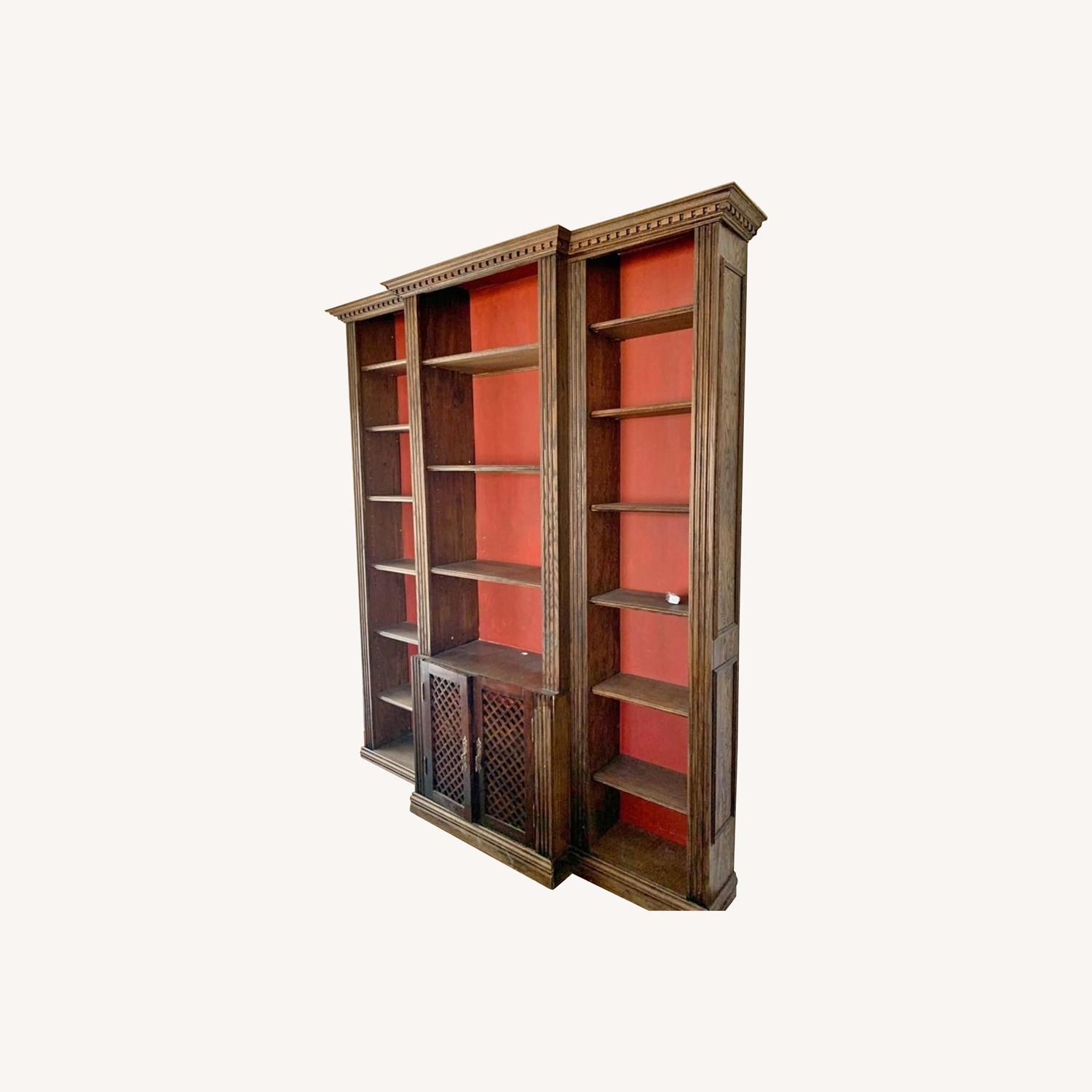 Old World Library Wood Shelves - image-0