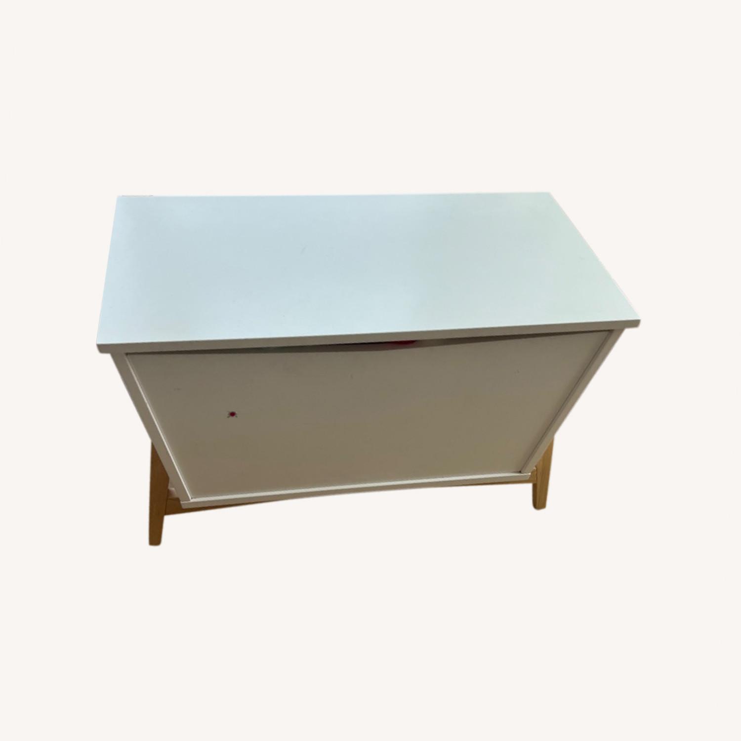 Crate & Barrel Parkside Modern Toy Chest in White - image-0