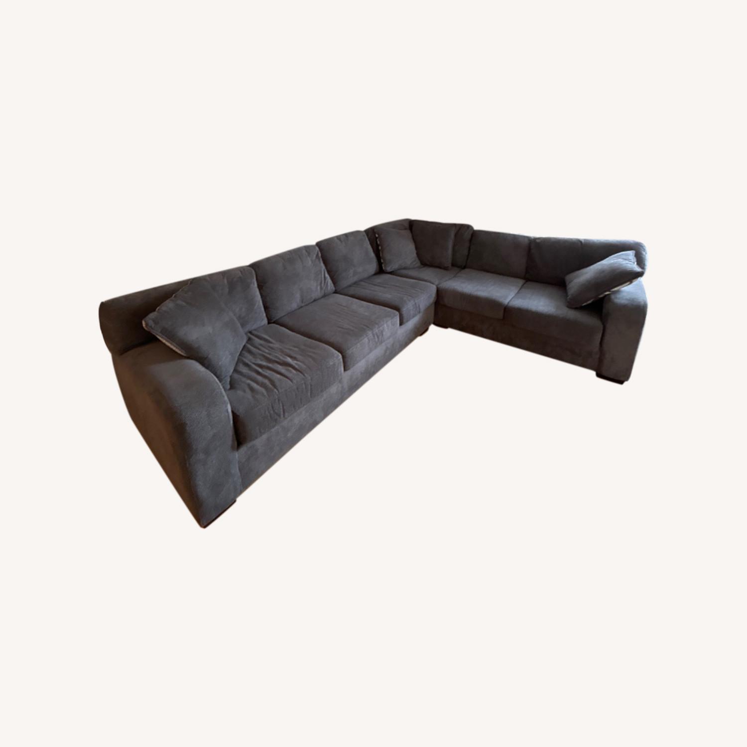 Ashley Furniture Grey Sectional Couch - image-0