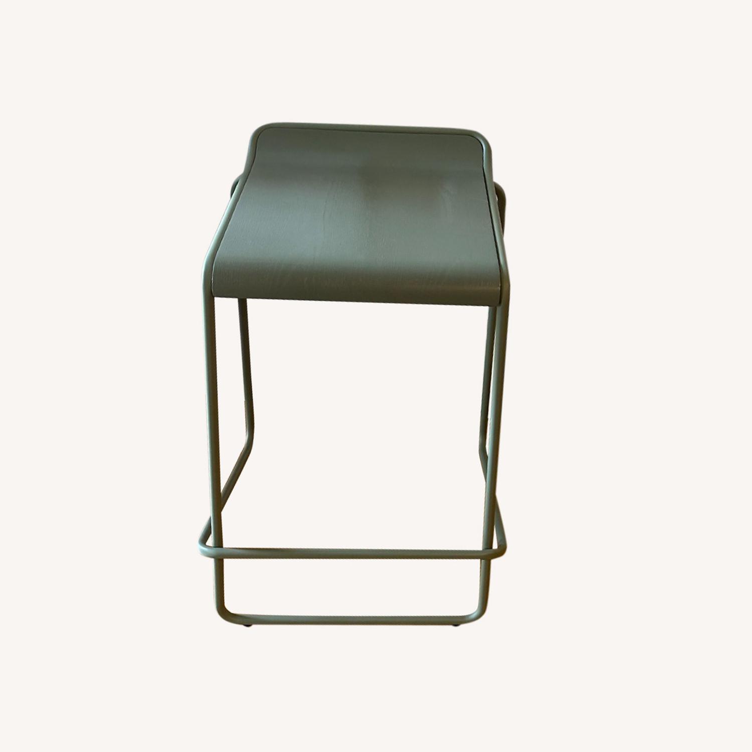 Grey Green Blu Dot Ready Stacking Counter Stools - image-0
