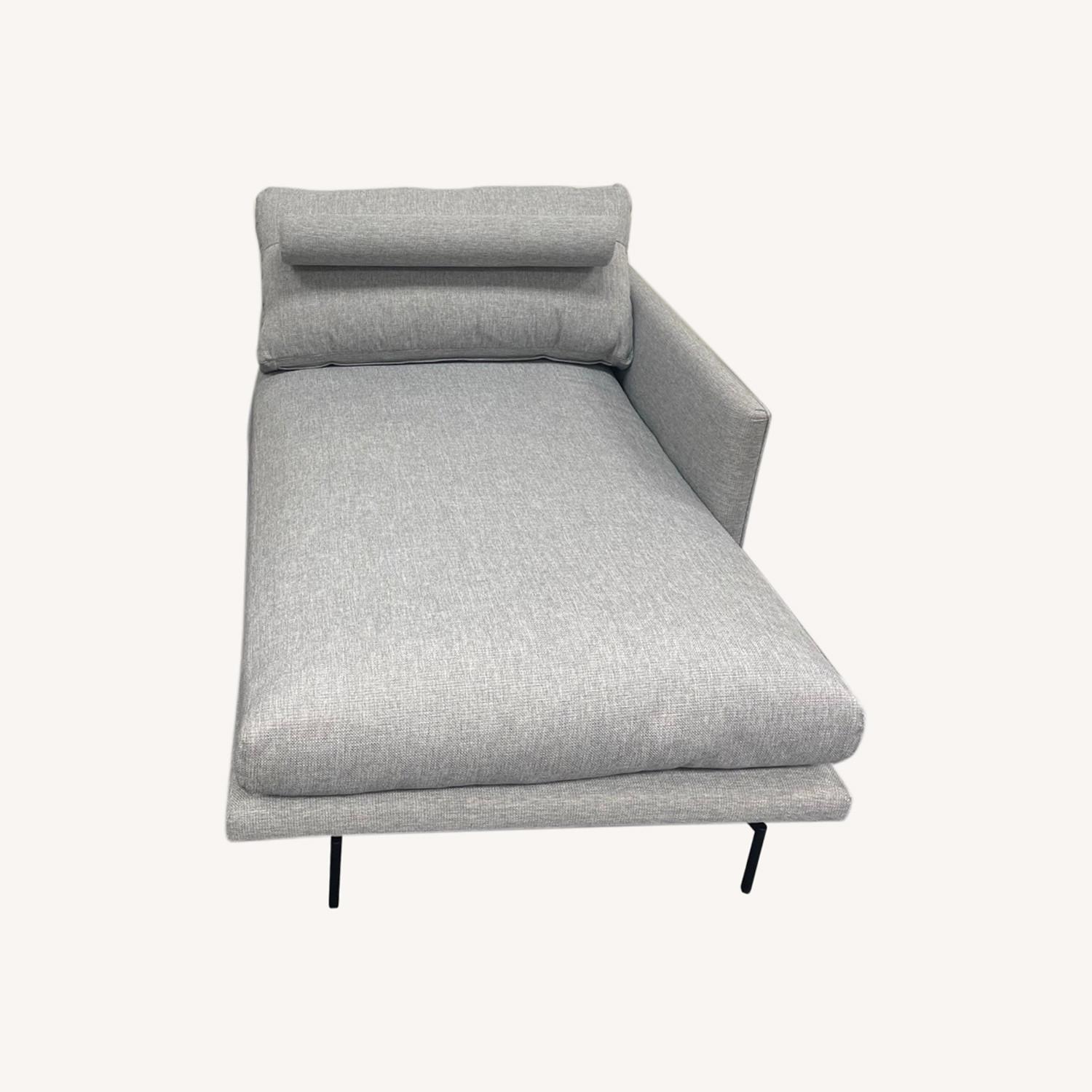 Modloft Modern Furniture Light Gray Chaise - image-0