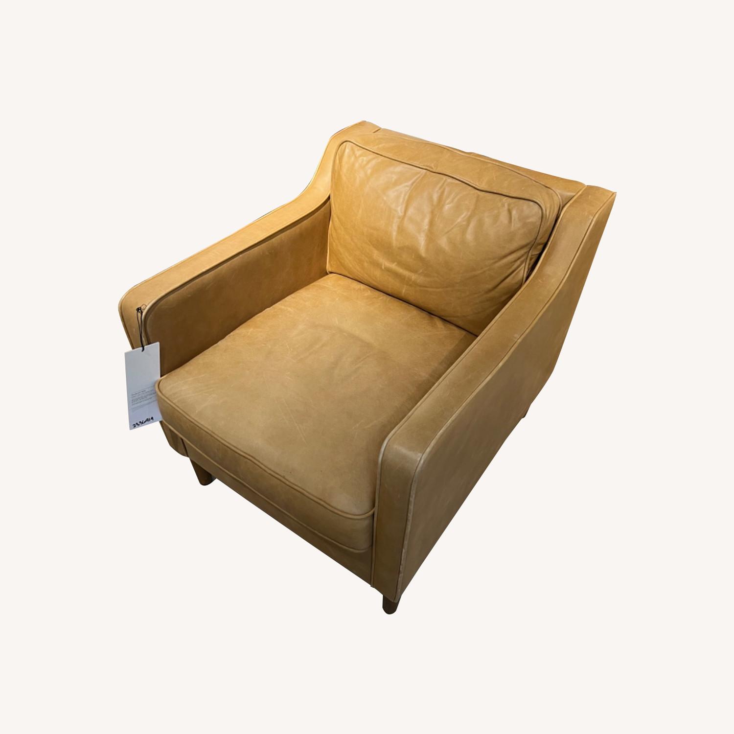 West Elm Hamilton Leather Chair - image-0