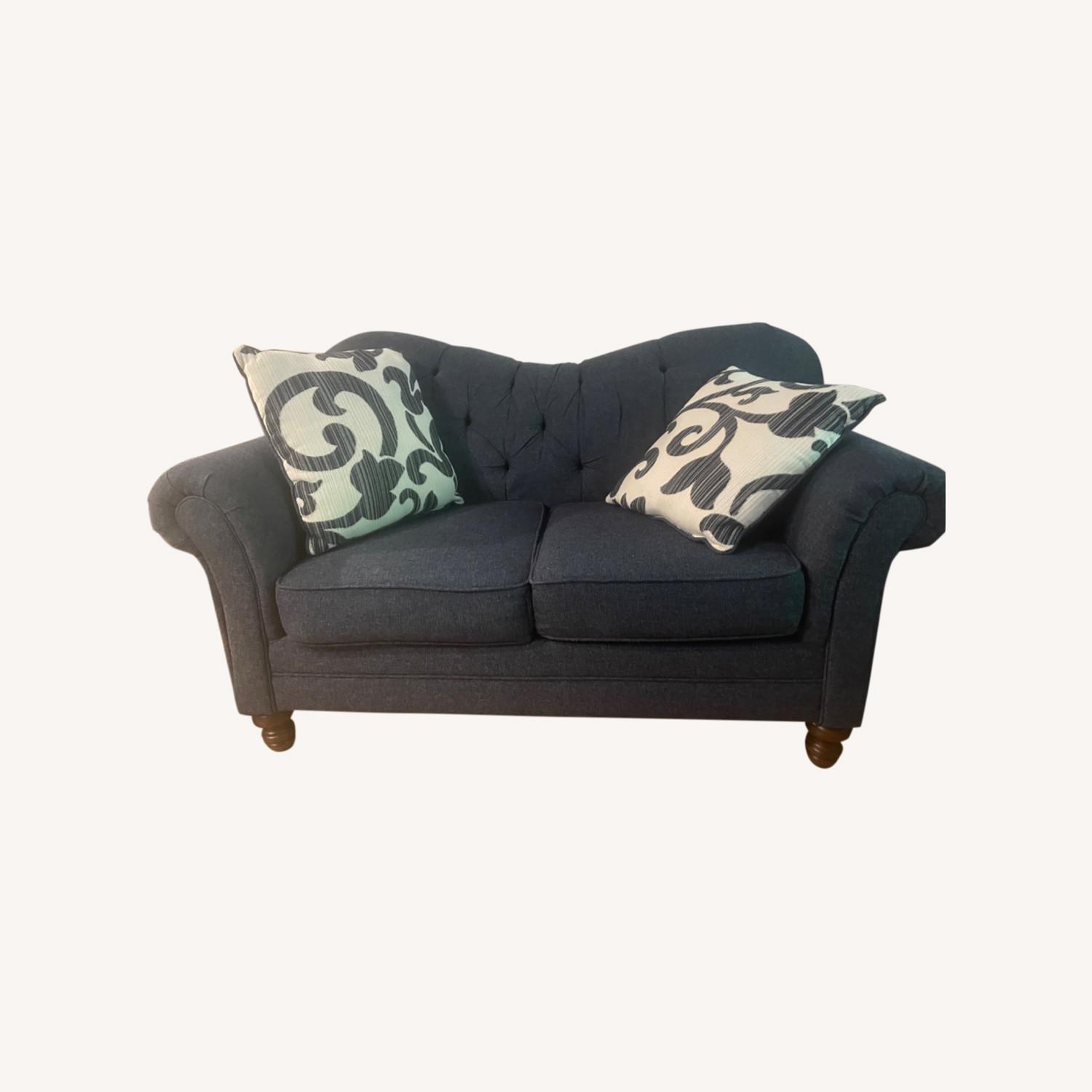 Blue Loveseat - image-0