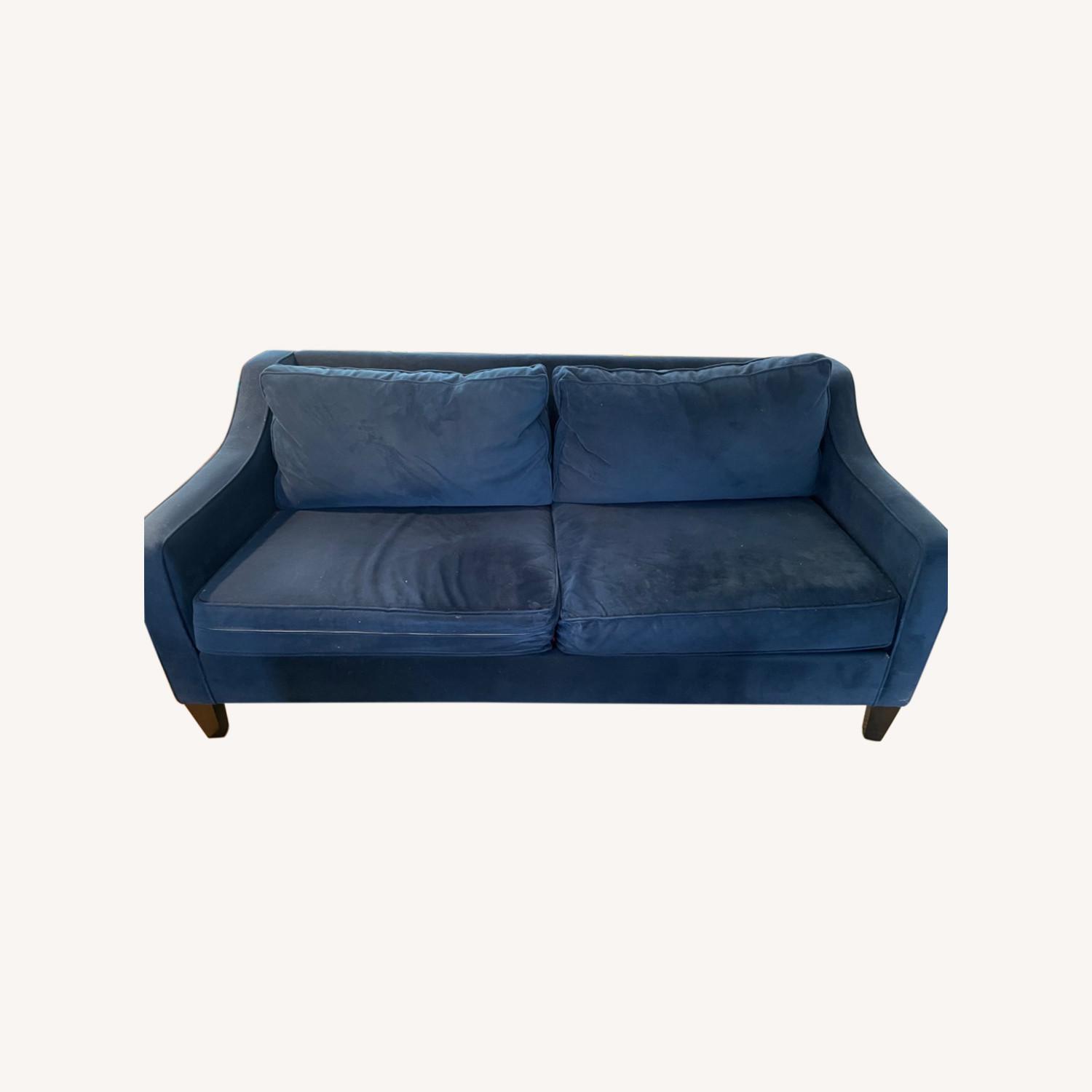 Dark Blue Comfy Sofa - image-0