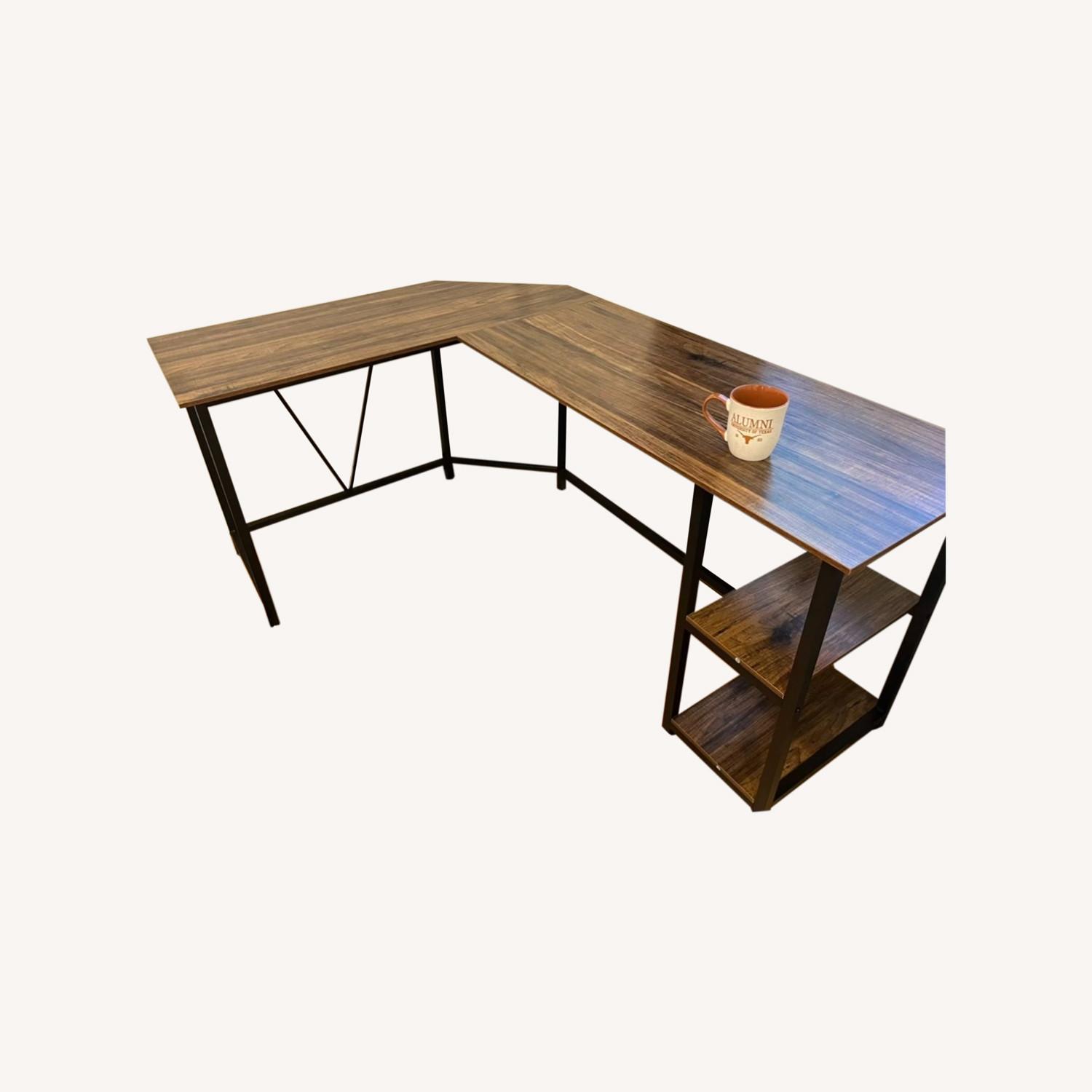 GreenForest L-Shaped Office Computer Desk - image-0
