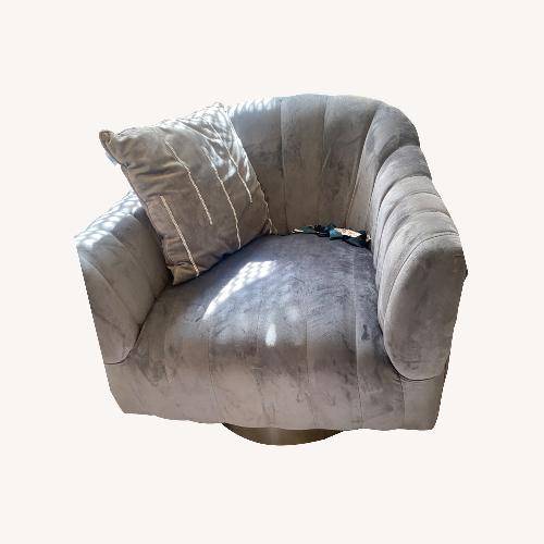 Used Coaster Fine Furniture Grey Luxury Accent Chair for sale on AptDeco