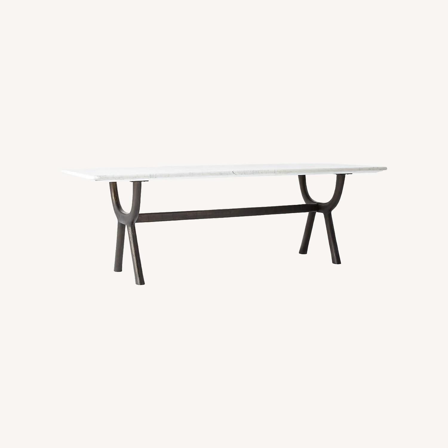 CB2 Sierra Cast Marble Dining Table - image-0
