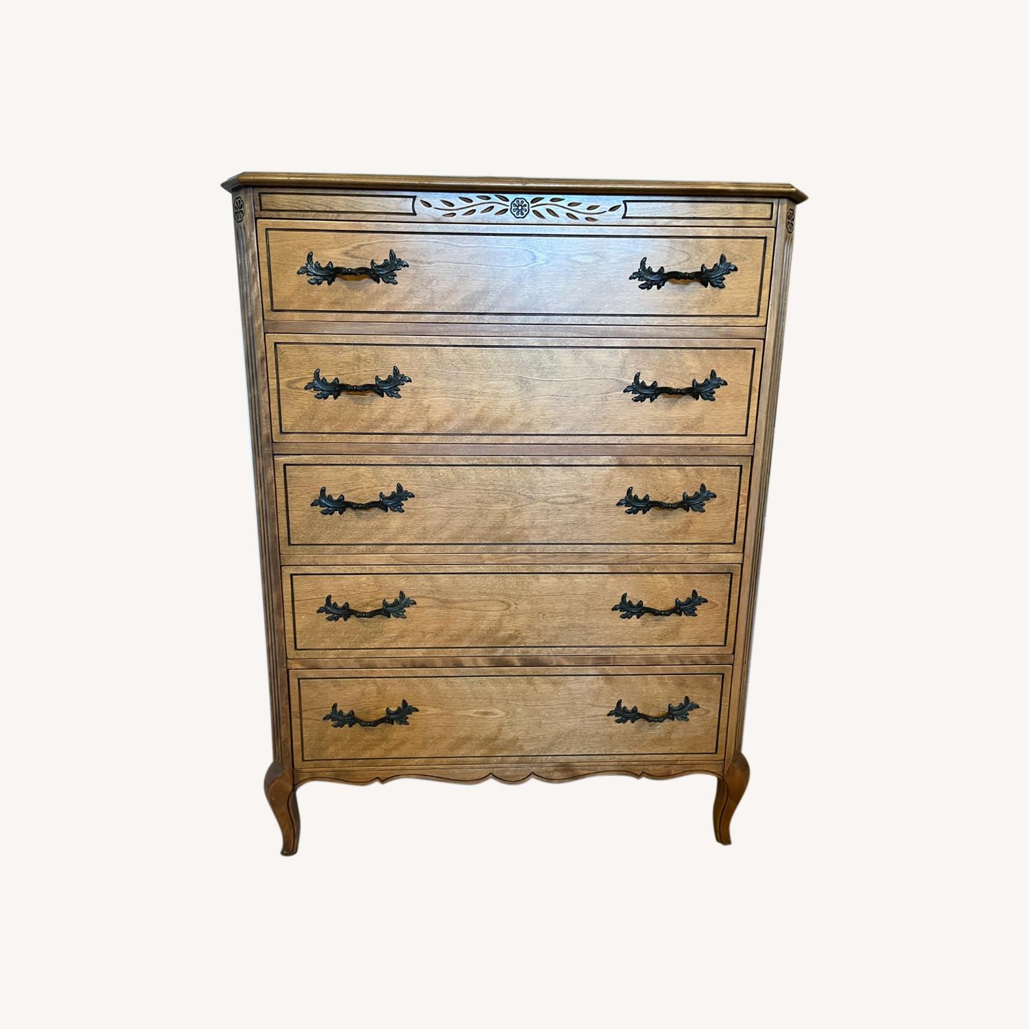 Rway French-Style Five-Drawer High Boy Chest - image-0