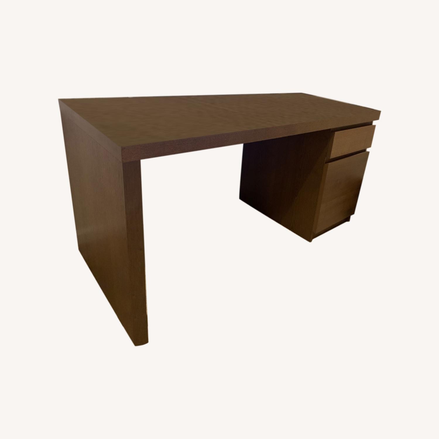 IKEA Solid Wood Desk with Two Storages - image-0