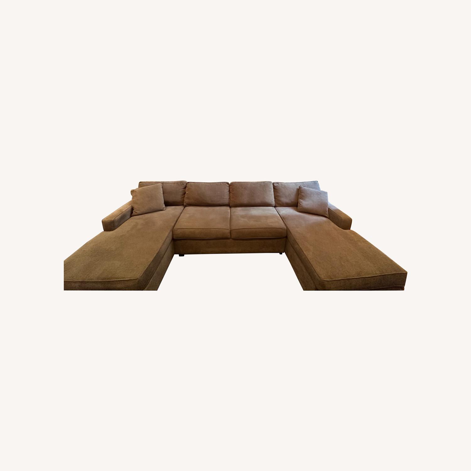 Macy's 3 Piece Sectional 134" - image-0