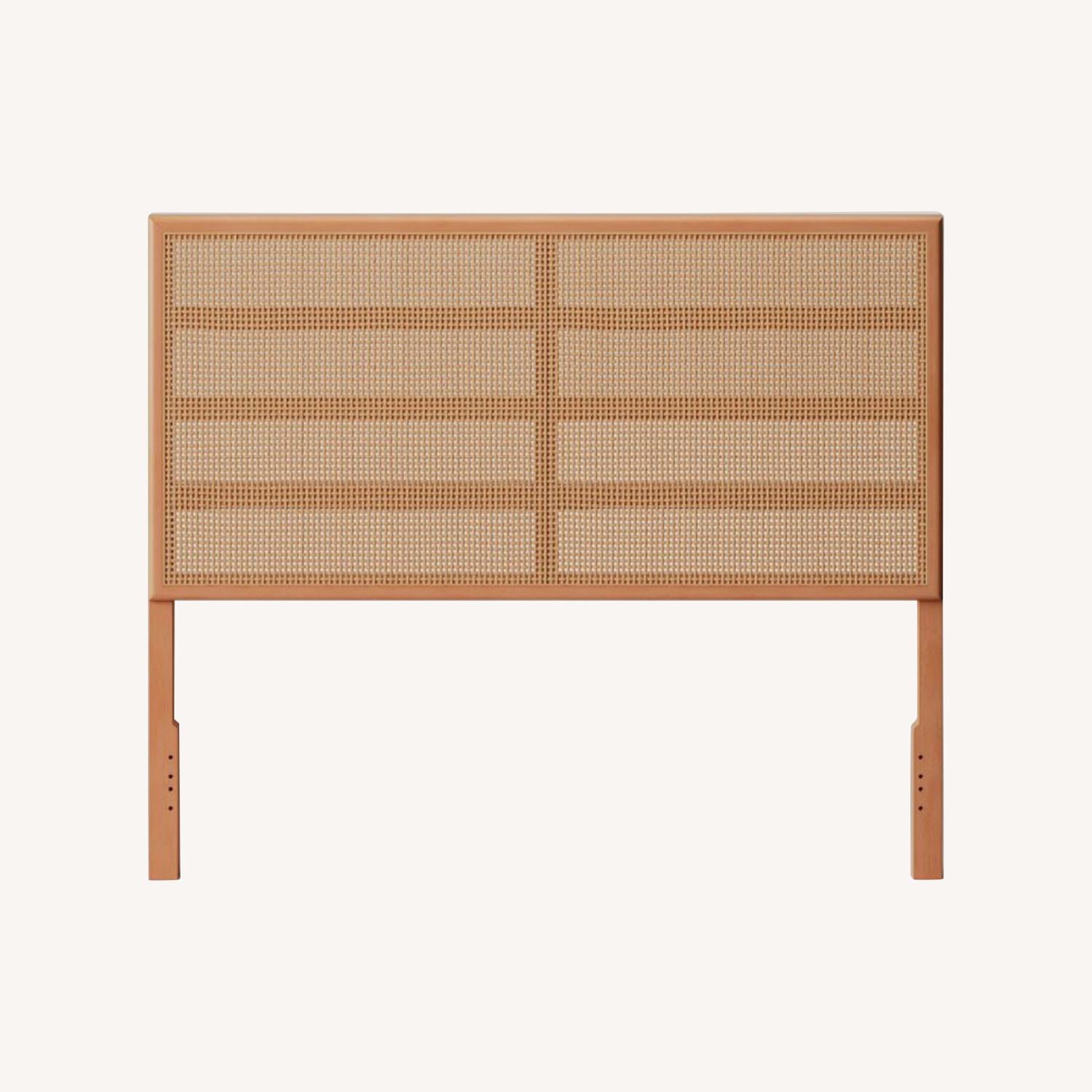 Target Queen Rattan Natural Headboard AptDeco