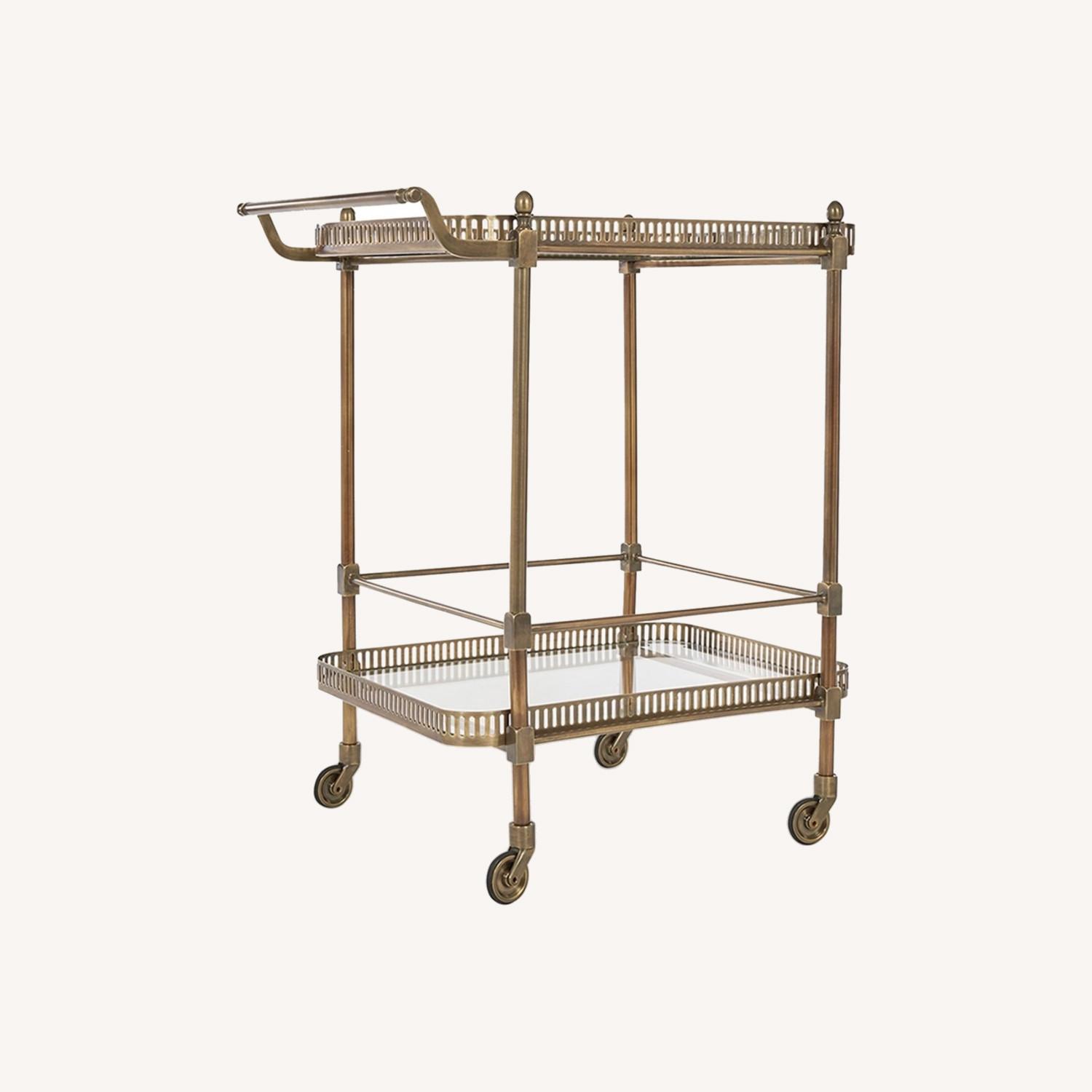 Soho Home Brass Bar Cart - image-0