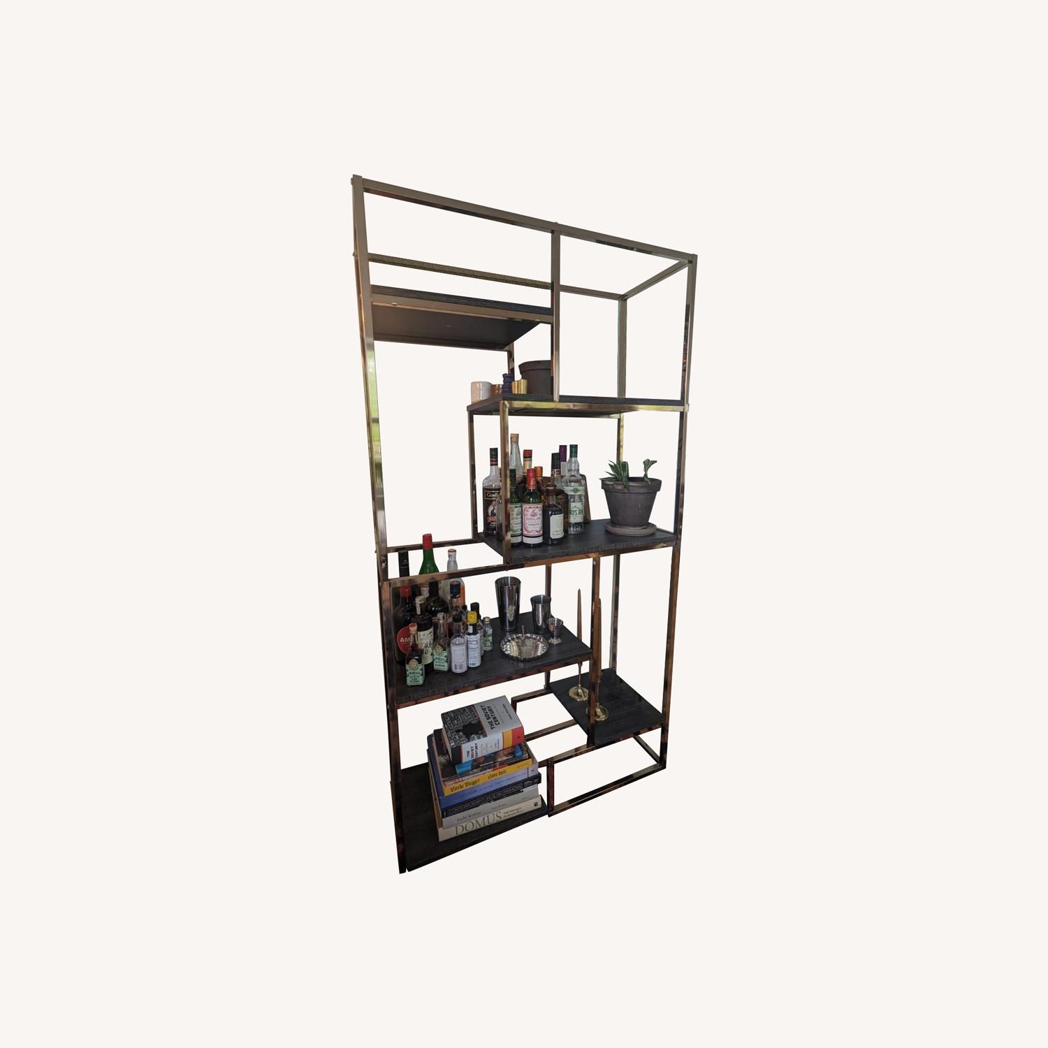 Overstock Metal Bookshelf AptDeco