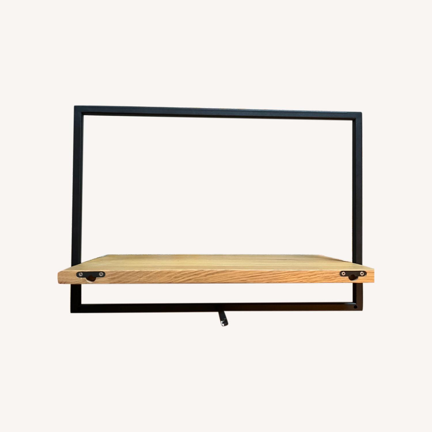 West Elm Wall Shelfmate Wood and Metal Small AptDeco