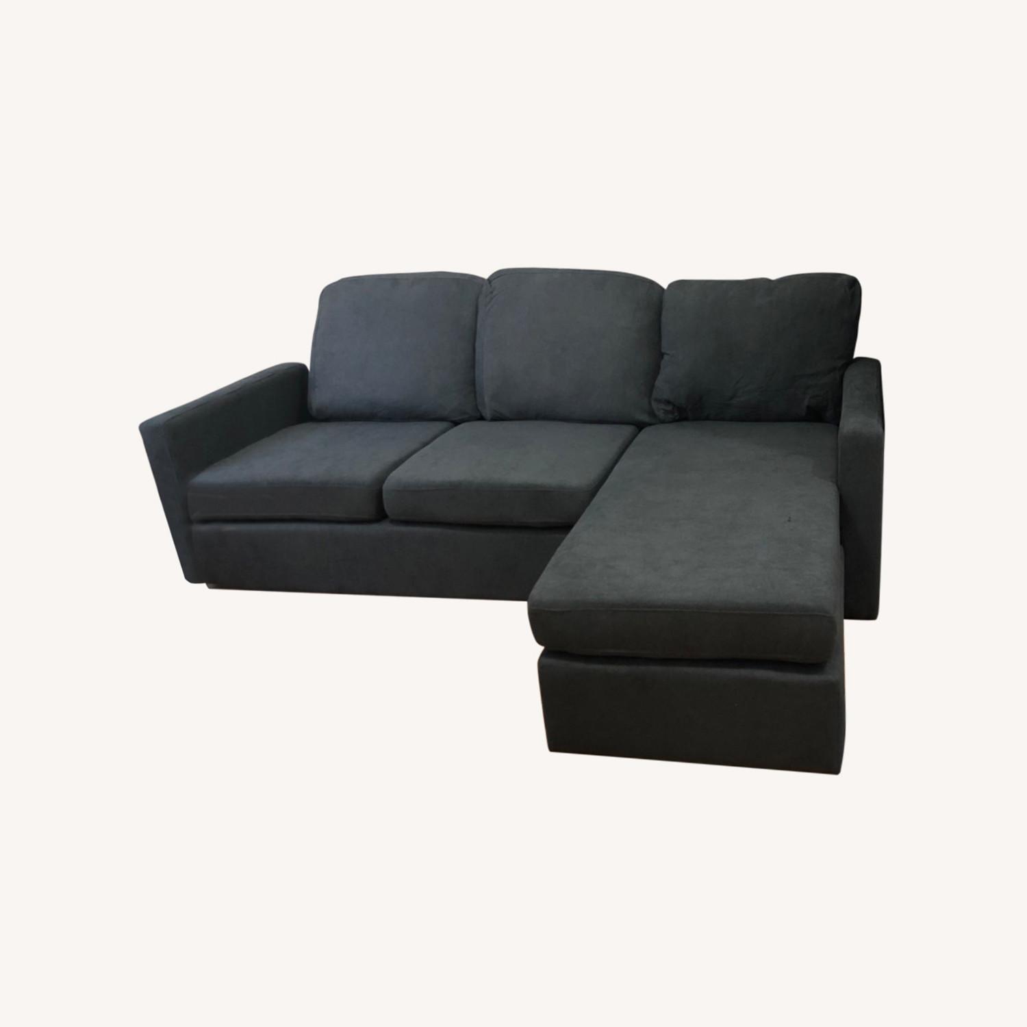 Walmart Grey Sectional Chaise Lounge Sofa - image-9