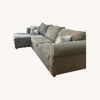 Laurel Gray 2 Piece Right Arm Facing Sectional AptDeco