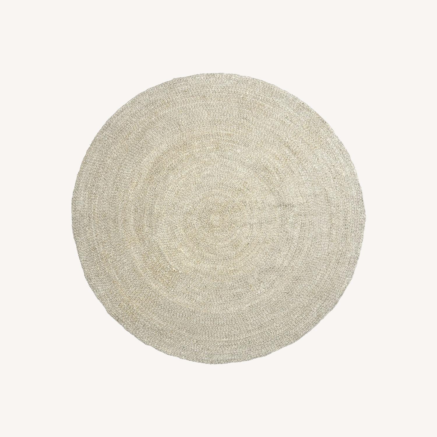 Pottery Barn Round HandBraided Jute Rug AptDeco