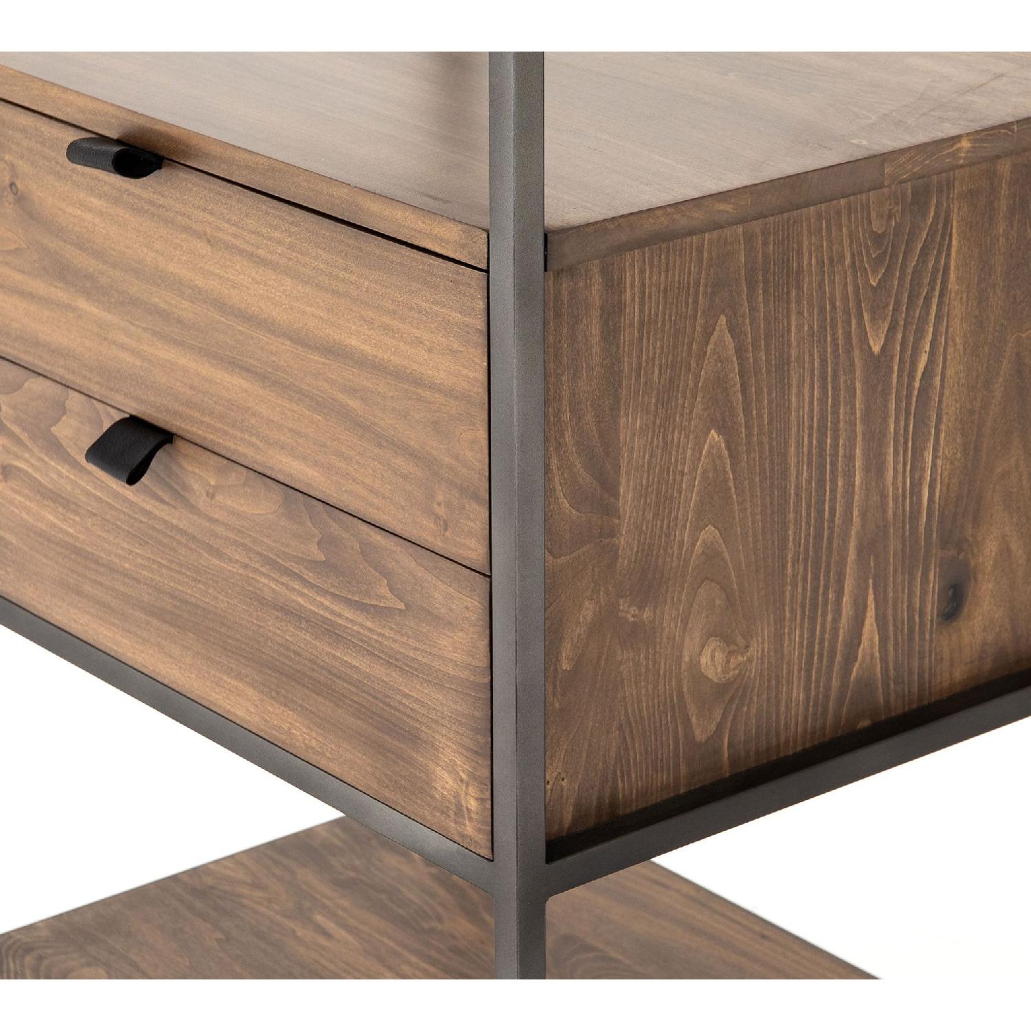 Pottery Barn Graham Open Bookcase with Drawers - image-3