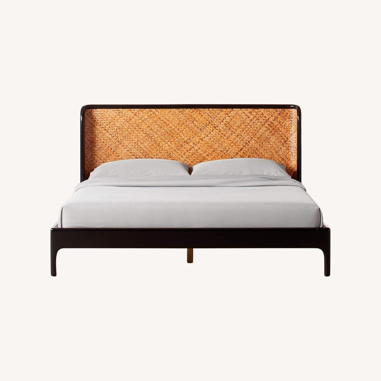 Crate & Barrel Miri King Bed Black AptDeco