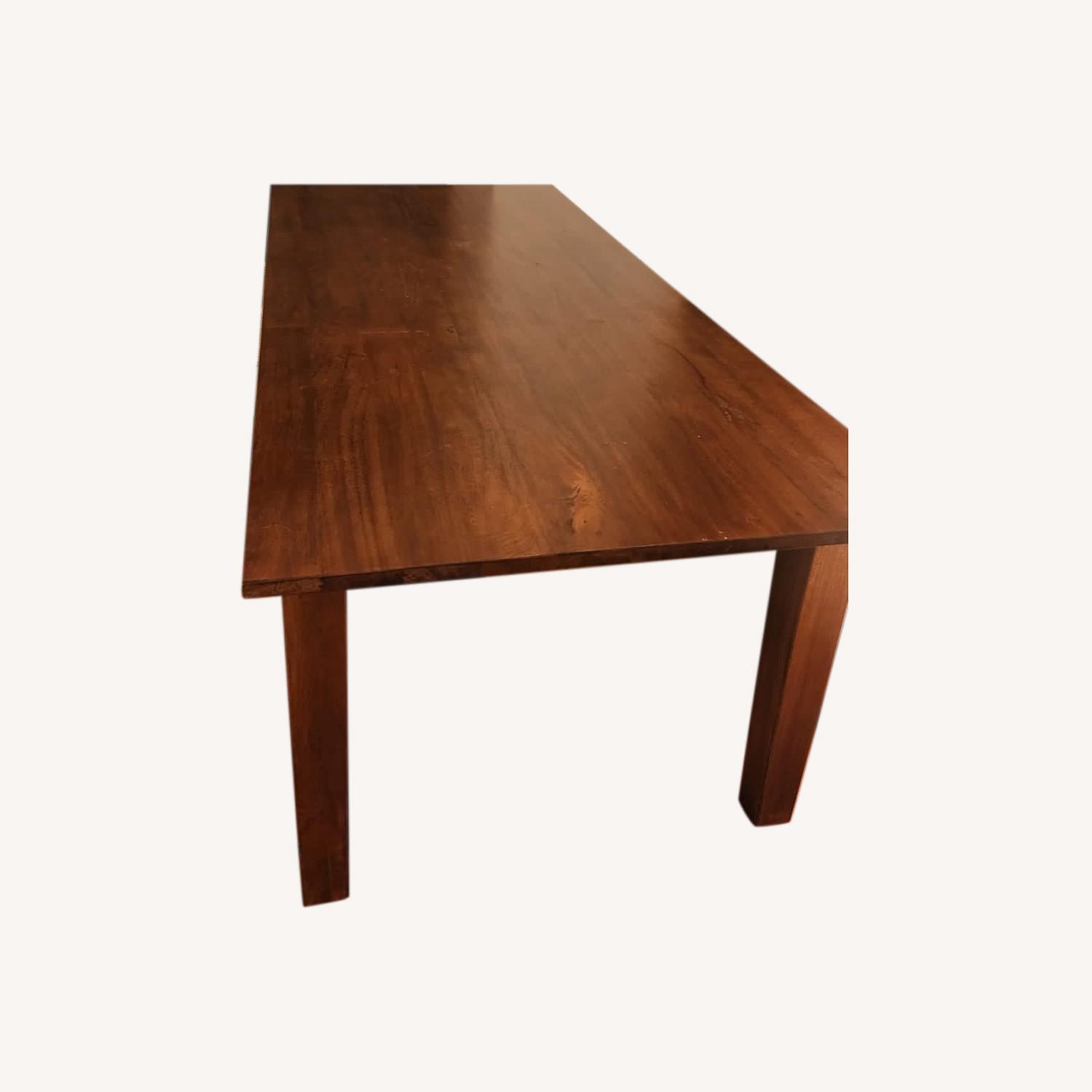 Crate & Barrel Basque 82 Wood Dining Table - image-0