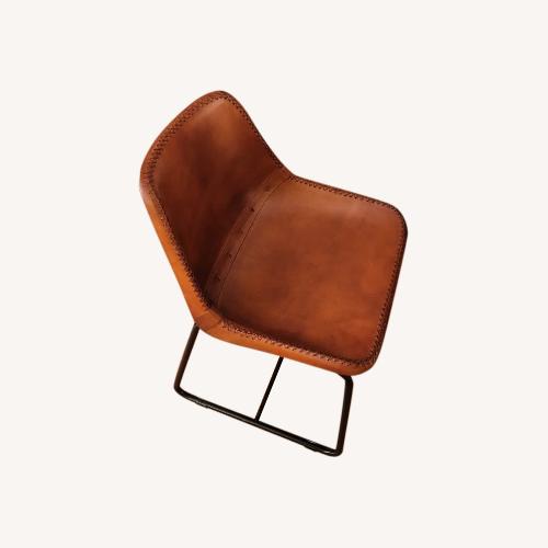 Custom Leather Swivel Dining Chairs - AptDeco
