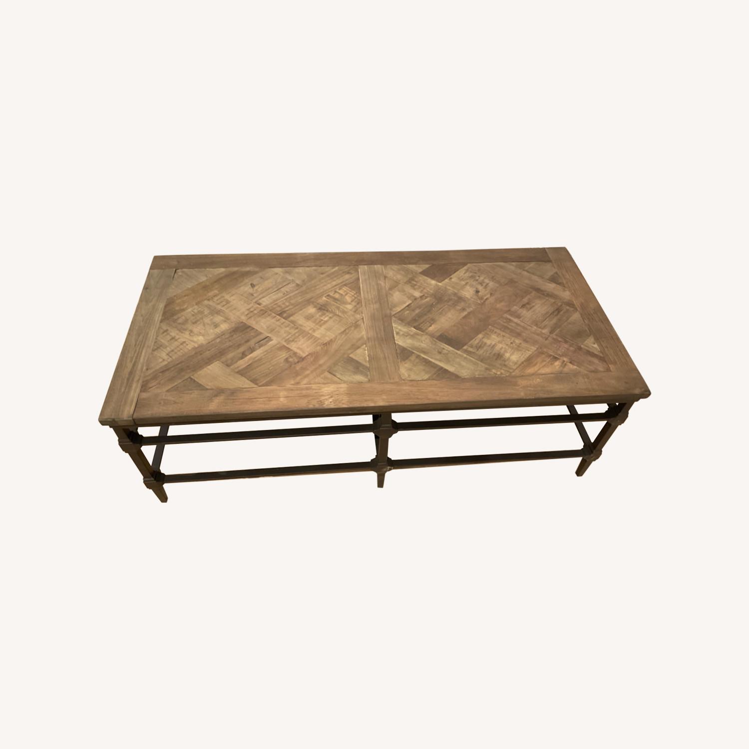 Pottery Barn Parquet Coffee Table AptDeco